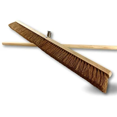 Afbeelding van Kibros 2090M Werkplaatsbezem Buitenbaan Lengte 100 cm Vulling Kokosvezel Borstel Natuurlijk Houten zool Schroefmetalen fitting Ø 28 mm met handvat