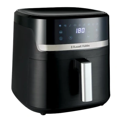 Image de Russell Hobbs Air Fryer XXL 8,3L Rapid (Compact, Silencieux, Pizza Ø 26cm) Friteuse sans huile (9 en 1, Cuit, gril, rôtit et plus, économe, tactile,arrêt auto, compatible lave vaisselle) 27632 56
