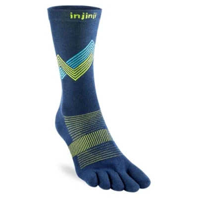 Afbeelding van Injinji RUN LIGHTWEIGHT CREW Glow M, Blauw, M