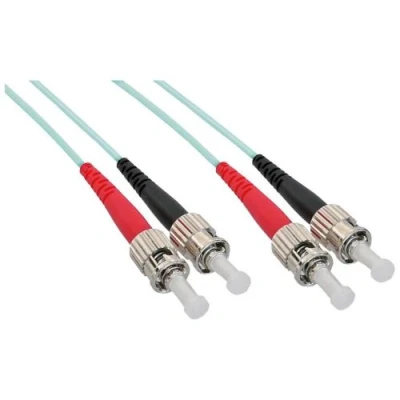 Image de Câble duplex optique en fibre InLine® ST / 50 125µm OM3 15m