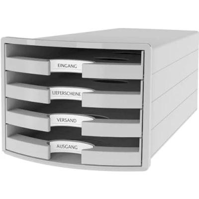 Afbeelding van HAN IMPULS 1013 11 Ladebox Lichtgrijs DIN A4 Aantal lades: 4