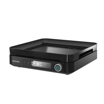 Afbeelding van Cecotec Digitale inductiekookplaat met Full Magma Grill accessoires, 2000 W, 10 standen, veiligheidsglas, touch bediening, programmeerbaar, instelbare temperatuur, elegant design