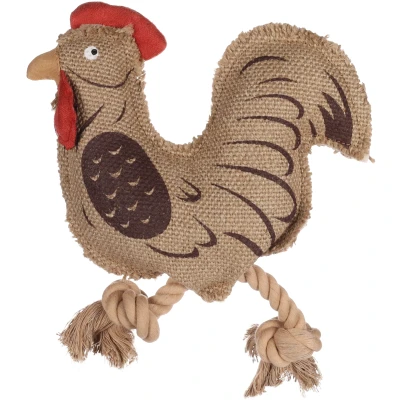Afbeelding van Flamingo Nada Speelgoed Honden Hs Haan Bruin 5,5x23x23cm 1st 138260