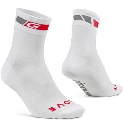Image de GripGrab Classic Regular Cut Lot de 1 et 3 paires chaussettes cyclisme d&#039;été pour vélo route, VTT, intérieur, Blanc paire, 44 47 EU