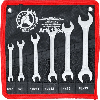 Afbeelding van BGS Steeksleutelset 6 x 7 18 19 mm delig