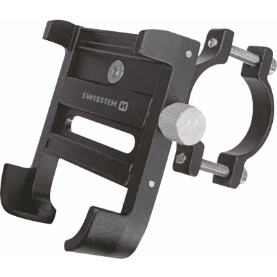 Afbeelding van Swissten Telefoonhouder Fiets, Motor &amp; Scooter Aluminium BM1 Zwart