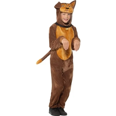 Afbeelding van Hond onesie dierenpak kostuum voor kinderen hondenpakken verkleedkleding 128/140