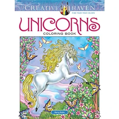 Afbeelding van Creative Haven Unicorns Coloring Book