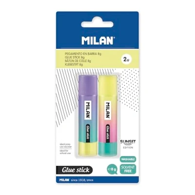 Afbeelding van MILAN Blister met 2 lijmsticks 8 g Sunset
