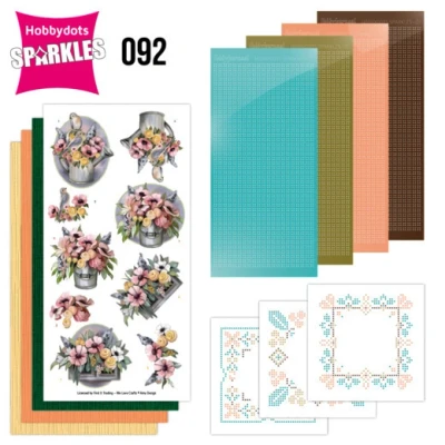 Afbeelding van Sparkles Set 92 Amy Design Bucket and Flowers