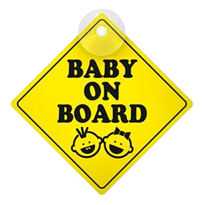 Afbeelding van Baby on board bordje met zuignap