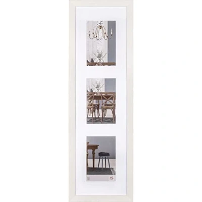 Image de walther cadre photo design blanc 3X 10x15 cm galerie avec passe partout, en bois Fiorito EF315VW