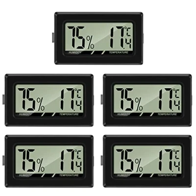 Afbeelding van Thlevel Mini Digitale LCD Thermometer Hygrometer Temperatuur Vochtigheid Tester Draagbare Thermo Indicator voor Kantoor Keuken Humidors Incubators Reptielen (5 stuks)