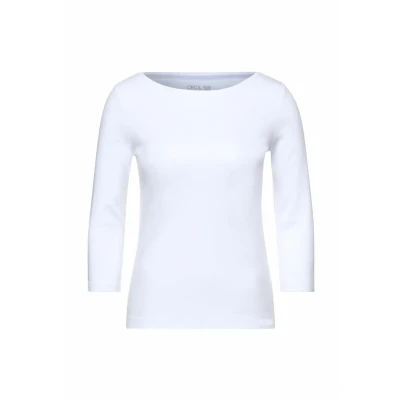 Afbeelding van Cecil 3/4 mouw shirt white 317389 10000