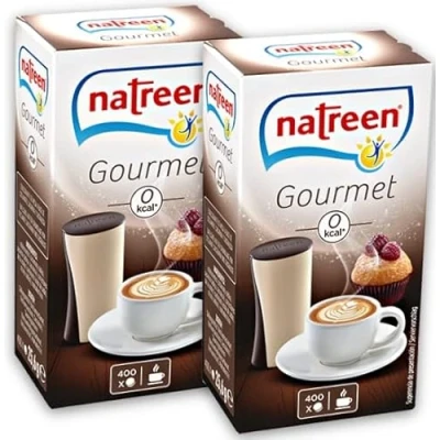 Afbeelding van NATREEN® Café Gourmet Tafeldispenser 2x400 stuks. De calorievrije zoetstof voor koffie en thee/Nederland