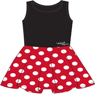 Afbeelding van Minnie Mouse Damesjurk met rode stippen, zwart.