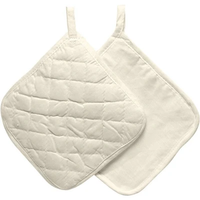 Afbeelding van Pannenlappen, afm 20x20 cm, 115 g/m2, 4 stuks, naturel