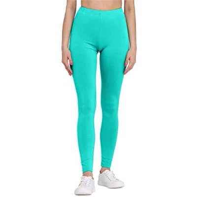 Afbeelding van Bellivalini BLV BLV50 147 LE Dames Leggings Sport Vrijetijdsbroek Lang Viscose Sporbroek Yogabroek Munt M