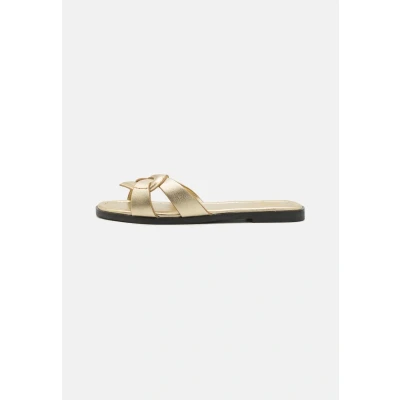 Afbeelding van Love Moschino Filled Heart Muiltjes, Dames, Maat: 40, Platino Kalfsleer