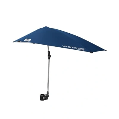 Afbeelding van Sport Brella Versa XL Paraplu / Parasol Blauw Kantelbaar Knikbaar Strandparasol