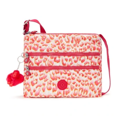 Afbeelding van kipling Schoudertas Basic Print Alvar Medium Crossbody Latin Cheetah Veelkleurig
