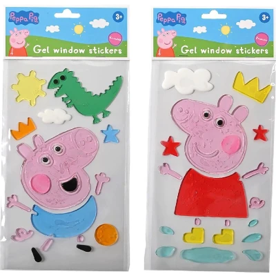 Afbeelding van Peppa Pig Gel Raamstickers Verschillende Uitvoeringen