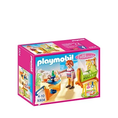 Afbeelding van Playmobil 5304 babykamer met wieg, meerkleurig