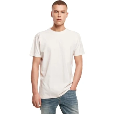 Image de Build your Brand T shirt pour homme, col rond, haut basique homme en coton avec rond disponible dans de nombreuses couleurs, tailles XS 5XL disponibles, Rose (rose guimauve rose),