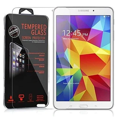 Afbeelding van Cadorabo Screenprotector geschikt voor Samsung Galaxy Tab 4 (8 inch) in KRISTALHELDER Gehard (Tempered) display Film beschermglas 9H hardheid met 3D Touch