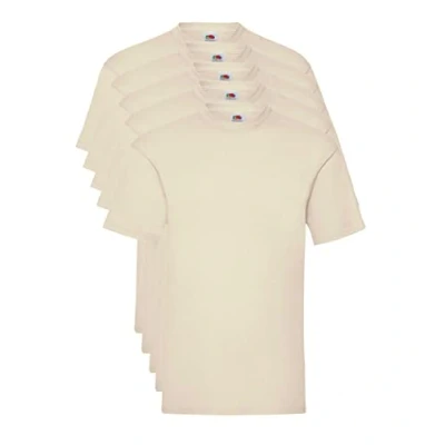Afbeelding van Fruit of the Loom Valueweight T shirt voor heren, pakket met 5 stuks