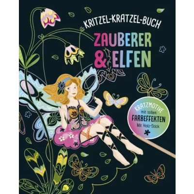 Afbeelding van Zauberer und Elfen Kritzel Kratzel Buch für Kinder ab 5 Jahren