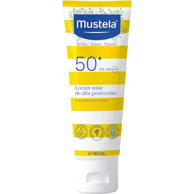 Afbeelding van Mustela zonnemelk zeer hoge bescherming spf50+ familie 40 ml