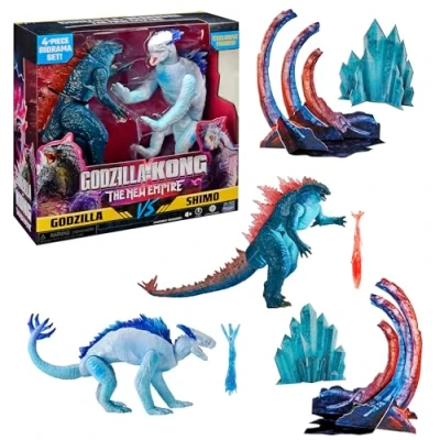 Afbeelding van MonsterVerse Godzilla x Kong, set van 2 actiefiguren, 15 cm, vs Shimo, voor kinderen vanaf 4 jaar, MN3041