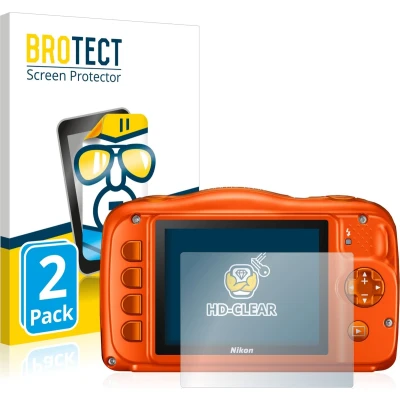 Afbeelding van BROTECT Screenprotector voor Nikon Coolpix W150 Folie Beschermfolie transparant (2 Stuks)