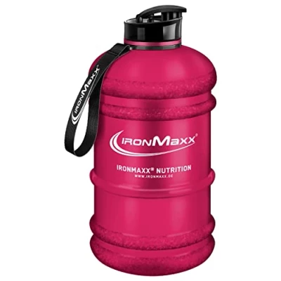 Afbeelding van IronMaxx Water Gallon Matt 2200 ml lekvrije drinkfles, BPA vrij, mat rood, 1 stuk (1 stuk)