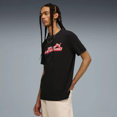 Image de PUMA T shirtà motif Play Different Homme, Vêtements, Noir, XXL