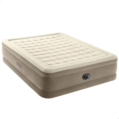Afbeelding van Intex Queen Ultra Plush Luchtbed met ingebouwde pomp 152x203x46cm