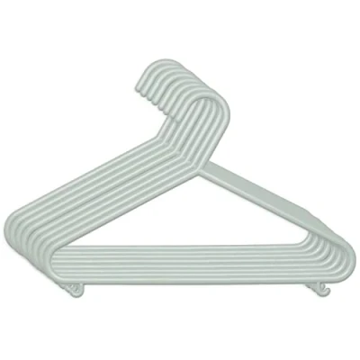Afbeelding van Bieco Kledinghangers Kunststof Stonegreen 8 stuks 04014157