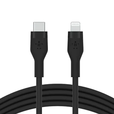 Afbeelding van Kabel USB C naar Lightning Belkin CAA009BT2MBK 2 m Zwart