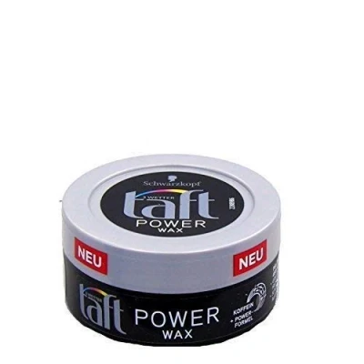Afbeelding van Schwarzkopf Taft Power WAX cafeïne + formule, 3 stuks (3 x 75 ml)