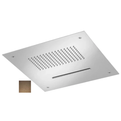 Afbeelding van SB Square Regendouche inbouw 2 straals PVD Koper 1208955757