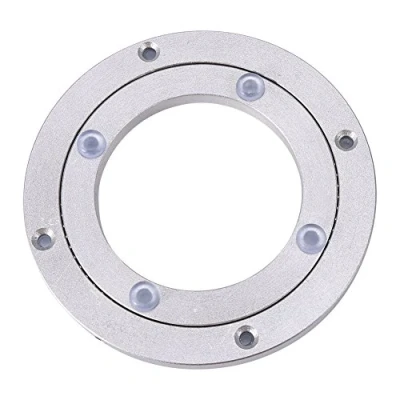 Afbeelding van Kogellager aluminium plaat, sculptuurbasis 360 graden draaibaar, draaibare lagers, ronde draaiplateau voor eettafel enz. (4 inch)