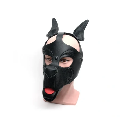 Afbeelding van Masker Puppy Play Hood All Black Zwart