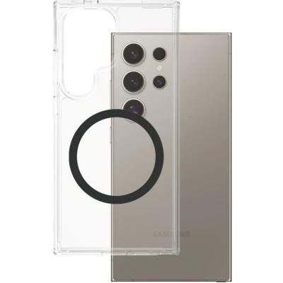 Afbeelding van CARE by PanzerGlass Flagship Case Transparant Urban Combat w. Zwart QI Module Samsung S25 Ultra