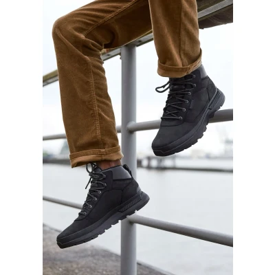 Afbeelding van Timberland Field Trekker Veterboots, Heren, Maat: 40, Black Nubukleer/ textiel