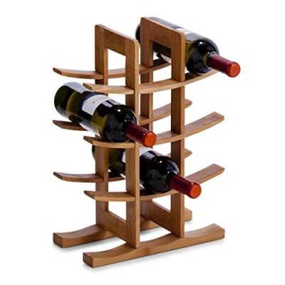 Image de ZELLER 13580 RANGE BOUTEILLES BAMBOU 29 X 16 42 CM