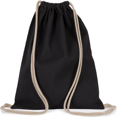 Afbeelding van Kimood Gerecycled rugzakje met koordje KI5102 Black Night