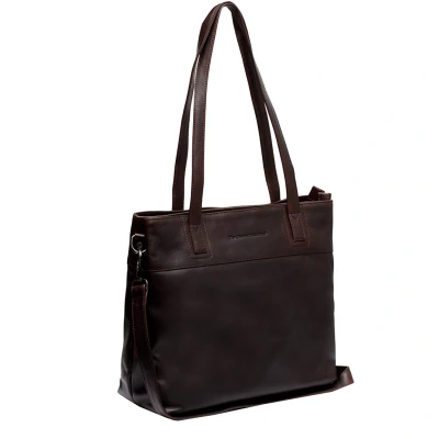 Afbeelding van The Chesterfield Brand Leren Shopper Bruin Nola