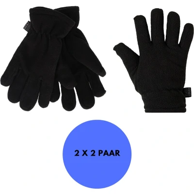 Afbeelding van Heatkeeper Thermo kinderhandschoenen Zwart 9/12 Jaar 2 Paar Warme kinderhandschoen