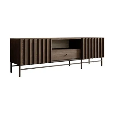 Afbeelding van Meubella TV Meubel Paz Donker eiken 165 cm